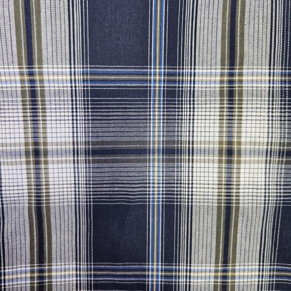 NEW Gibson Trading Co Mens Pearl Snap Western Shirt L Plaid Blue Rodeo Cowboy - Picture 6 of 16